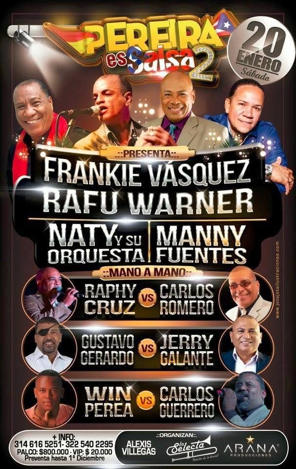 Afiche de la segunda edición de Pereira es Salsa en 2018